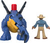 Imaginext Jurassic World Dominion Stegosaurus Dinosaur and Dr. Grant Figure