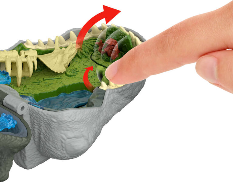 Jurassic World Rebirth Micro Adventure Playset Tyrannosaurus Rex Head, Interactive Features & Figures
