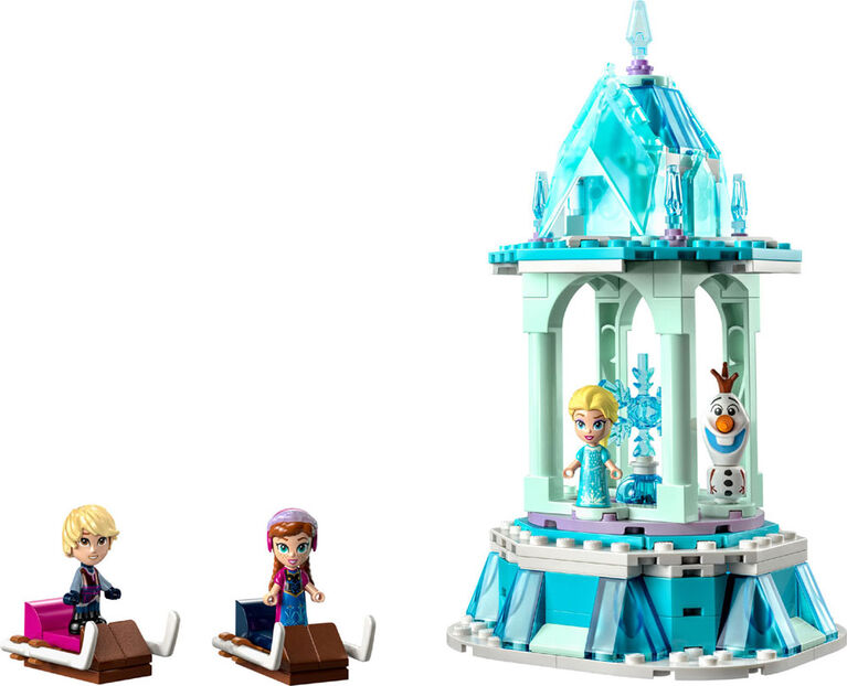 LEGO  Disney Anna and Elsa's Magical Carousel 43218 Building Toy Set (175 Pieces)