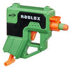 Nerf Roblox Phantom Forces : Boxy Buster, blaster à fléchettes, poignée d'amorçage, 2 fléchettes Nerf Elite, code pour article virtuel