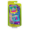 Polly Pocket Shani Tropical Beach Compact with Mobile Ice Cream Cart Surfboard Dolphin Figure Photo Customization Micro Shani Doll & Sticker Sheet