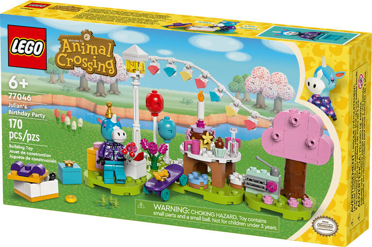 LEGO Animal Crossing Julian's Birthday Party Video Game Toy 77046