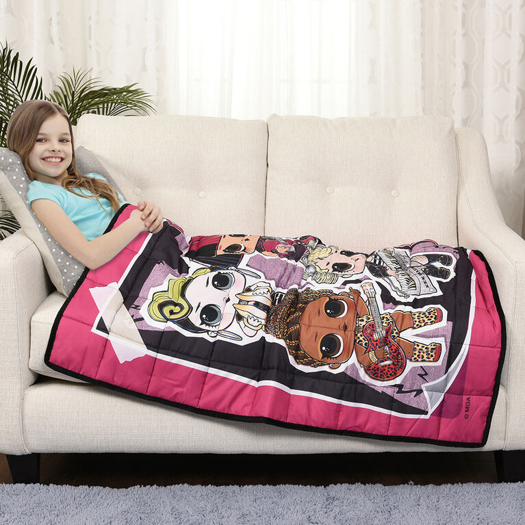 L.O.L. Surprise! Kids Weighted Blanket (36 x 48 inches), 5lbs