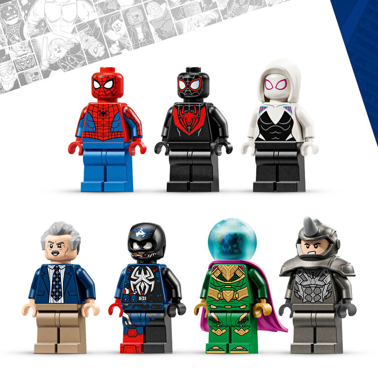 LEGO Marvel Spider-Man contre Mysterio : le Daily Bugle - Jouet de Construction de Jeu de Simulation de Superh&eacute;ros - 76342