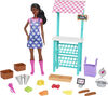 Barbie Farmers Market, Doll (Brunette), Stand, Register and More, 3 and Up