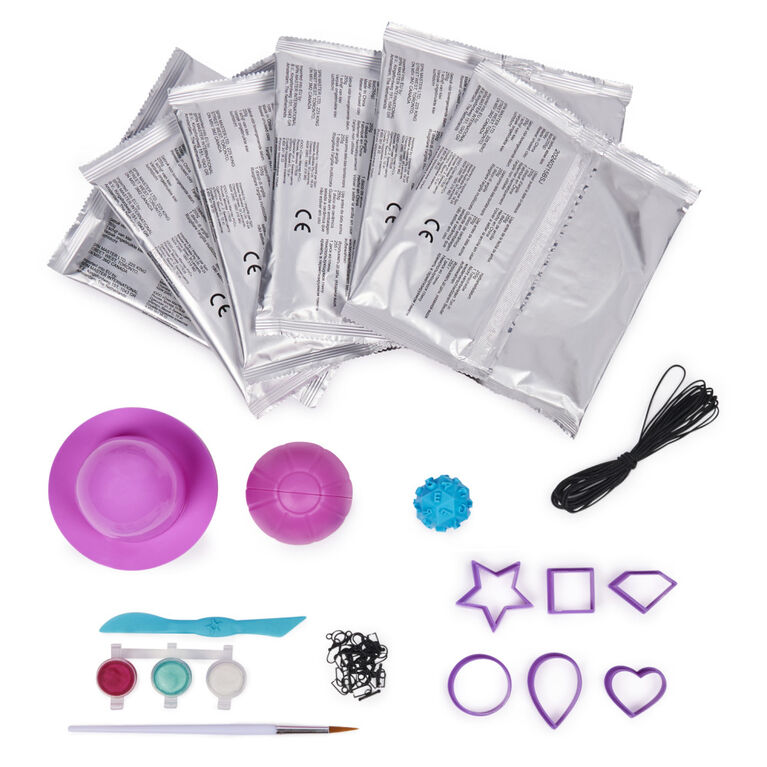 Cool Maker, Clay Your Way, Coffret créatif de poterie avec 6 disques d'argile séchant à l'air, peinture et outils