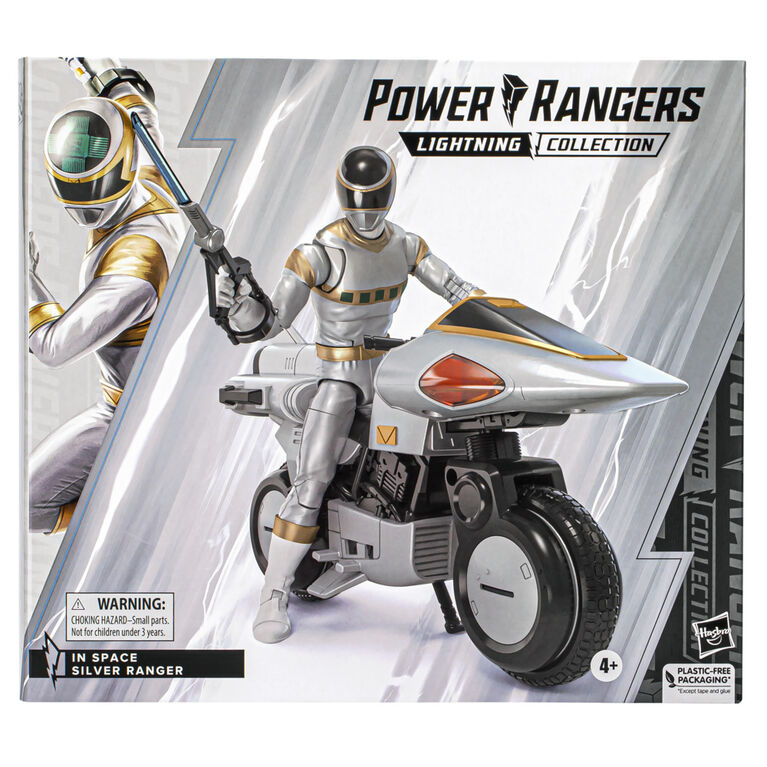 Power Rangers Lightning Collection, figurine Dans l'espace Ranger argenté de l'espace de 15 cm