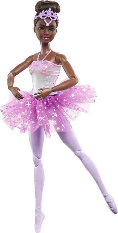 Barbie Ballerine Lumières Scintillantes-Poupée cheveux noirs