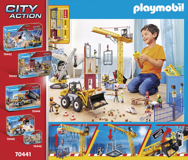 Grande grue de chantier radio-commandée - Playmobil