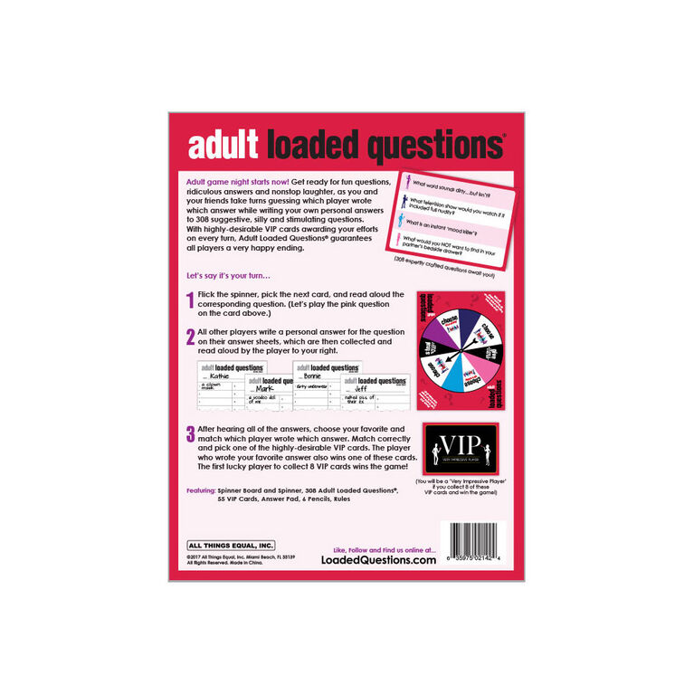 Adult Loaded Questions - English Edition