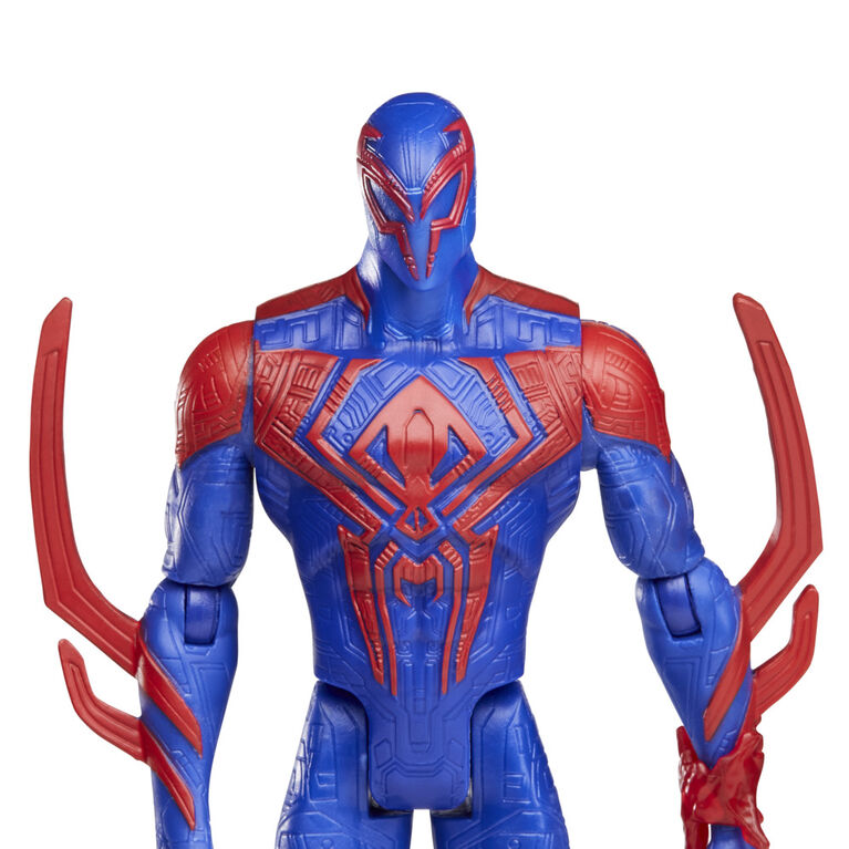 Marvel Spider-Man: Across the Spider-Verse Spider-Man 2099 Toy, 6-Inch-Scale Action Figure with Laser Blast Accessory, Toys for Kids Ages 4 and Up