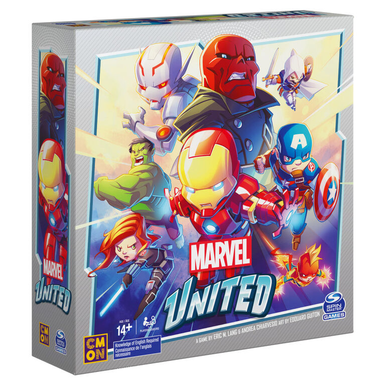 Marvel United, Superhero Cooperative Multiplayer Strategy Card Game Captain America Hulk Black Widow, for Adults, Families and Kids Ages 14 and up