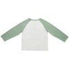 Jurassic Park - Raglan Long Sleeve Crew - Off White Heather & Green  - Size 3T - Toys R Us Exclusive