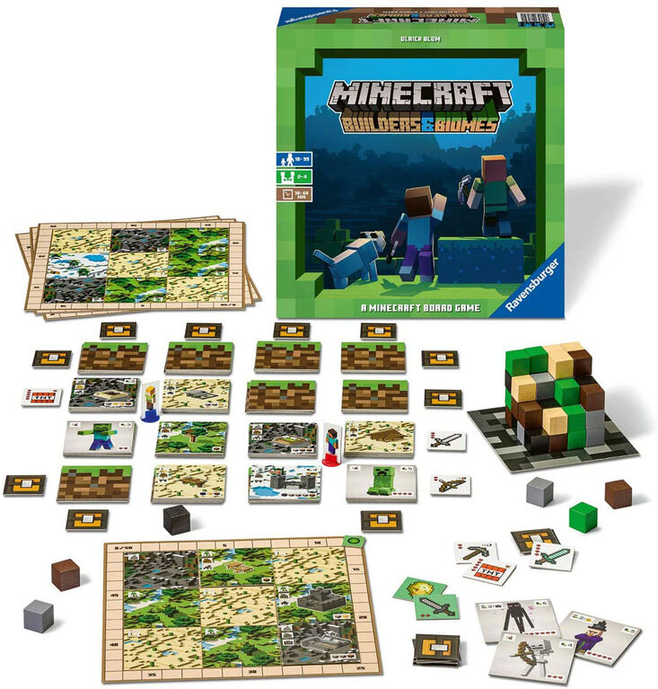 Ravensburger: Minecraft - Builders & Biomes Board Game - English Edition