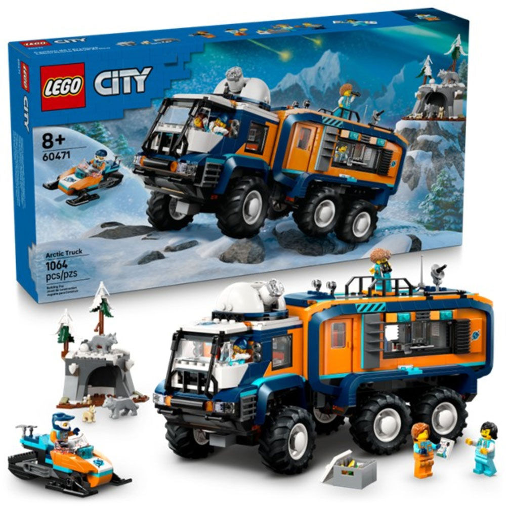 LEGO City Arctic Explorer Science Lab Truck Building Toy for Kids, Boys & Girls, Ages 8+ - 60471