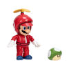 Nintendo 4" Figure - Propeller Mario with Green Mushroom