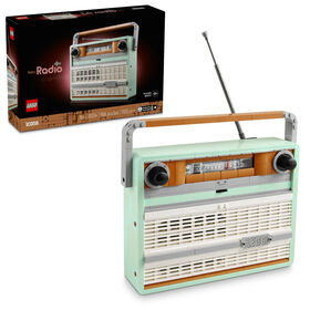 LEGO Icons Retro Radio Building Set for Adults - Home Decor for Bedroom and Living Room - 10334