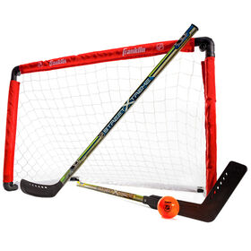 Ensemble bâtons et cage de hockey de rue NHL (91,4 cm  -  36 po)