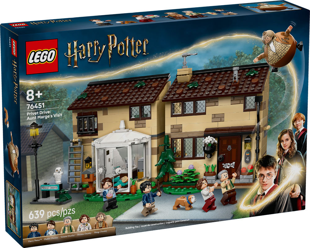 LEGO Harry Potter Privet Drive: Aunt Marge's Visit Kids Toy for Boys & Girls, Ages 8+ - 76451