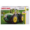 Meccano - Coffret de construction tracteur John Deere série 8R de la gamme STEAM avec roues fonctionnelles