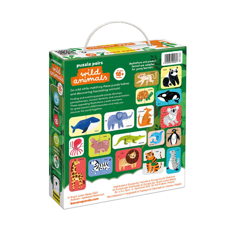 Paires de casse-tête - Animaux sauvages