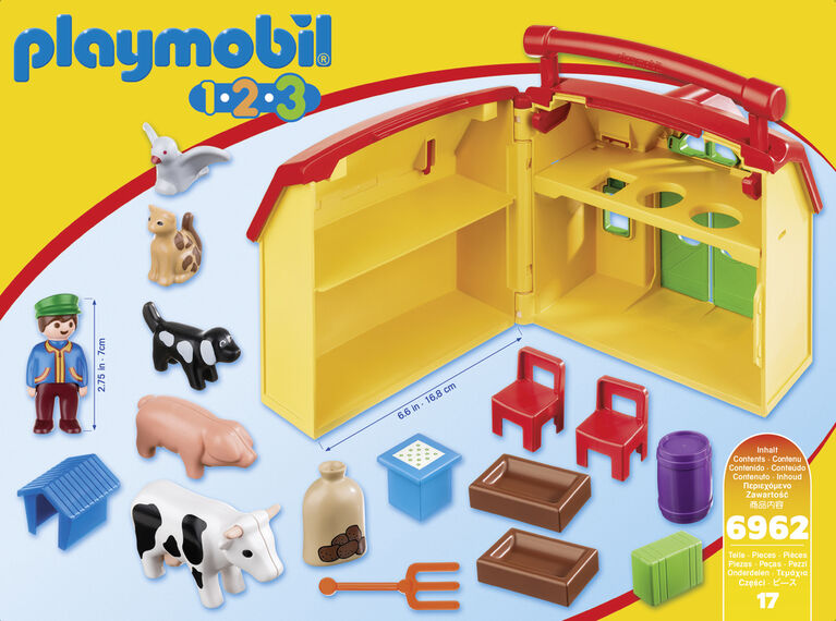Playmobil - Ferme transportable avec animaux