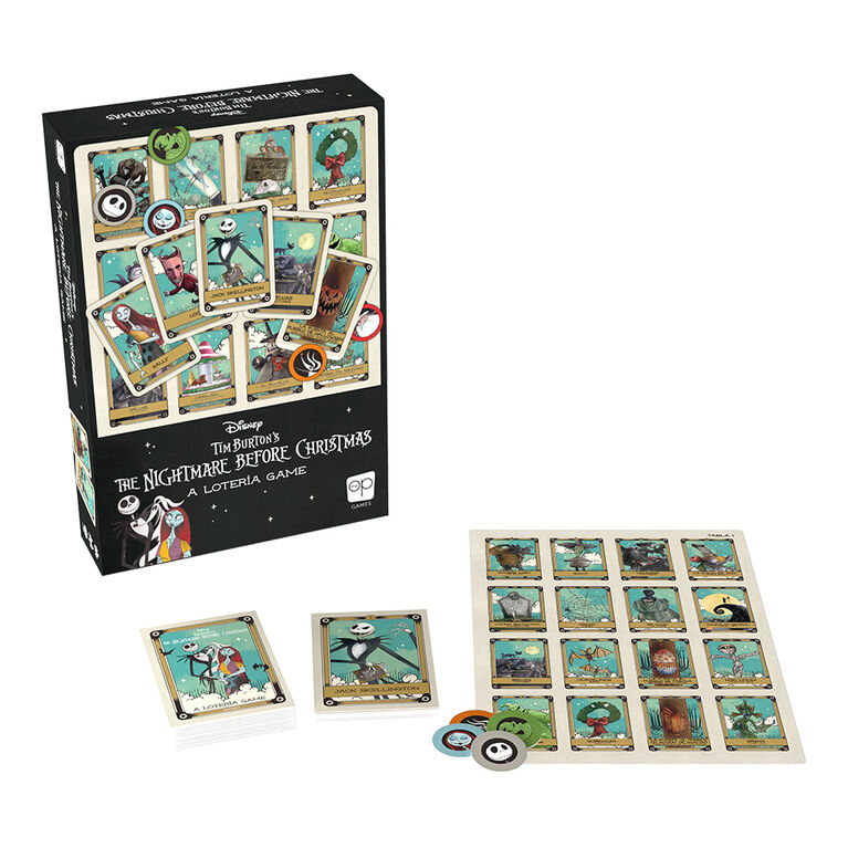 USAopoly Loteria: Disney Tim Burton The Nightmare Before Christmas - English Edition