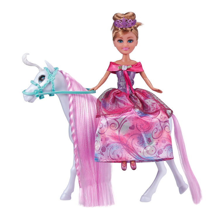 Poupée princesse Sparkle Girlz avec Cheval royal par ZURU