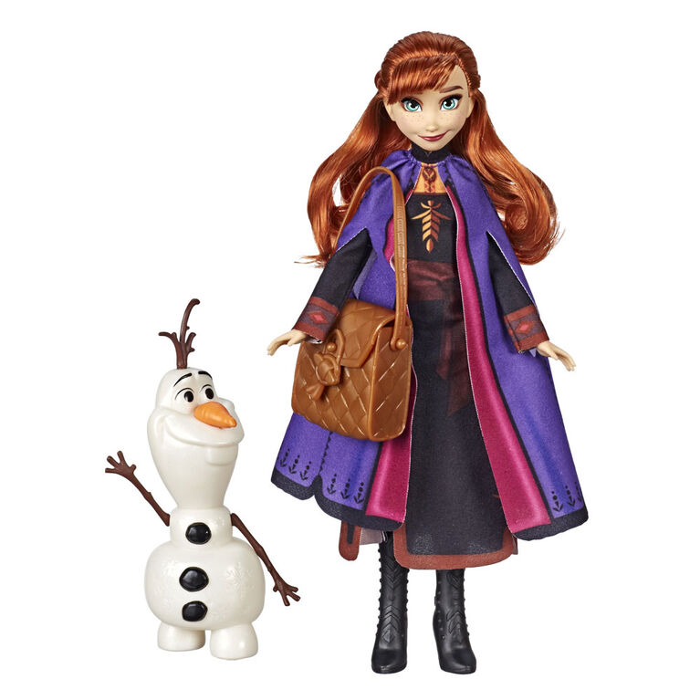 Disney frozen - la reine des neiges 2- poupée anna avec vêtements et  accessoires - figurine - 3 ans et + Mattel