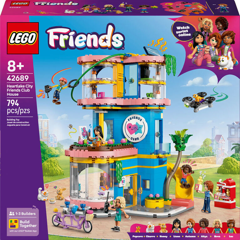 LEGO Friends Le Pavillon de l'Amiti&eacute; de Heartlake City - Ensemble de Jouet - 5 Minipoup&eacute;es - Un Chat, un Gecko, un Lapin - 42689