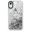 Casetify Étui Glitter Argent pour iPhone XR