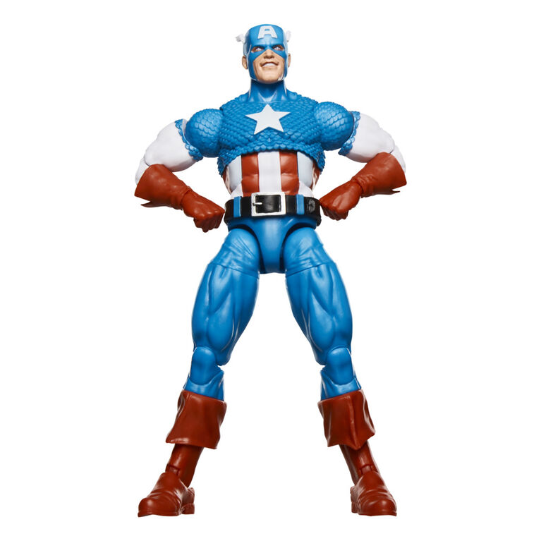 Marvel Legends Series Captain America, Avengers Retro Marvel Comics Secret Wars Collectible 6 Inch Action Figure