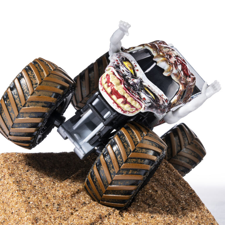 Monster Jam, Coffret débutant Monster Dirt Zombie, avec 226 g (8 oz) de Monster Dirt et un monster truck Monster Jam officiel en métal moulé à l'échelle 1:64