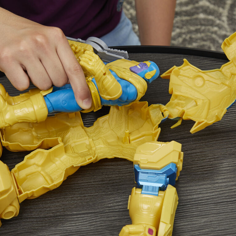 Marvel Avengers Mech Strike Action Figure Toy Infinity Mech Suit Thanos And Blade Weapon Accessory