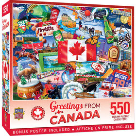 Masterpieces Puzzle Company Greetings From Canada - casse-tête de 550 pièces