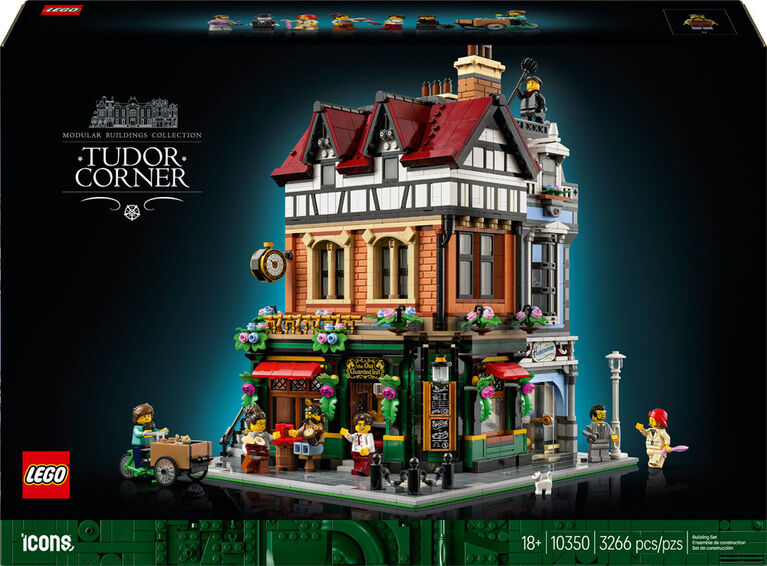 LEGO Icons Tudor Corner Building Set for Adults - Miniature House Kit for Ages 18 and Up - 10350