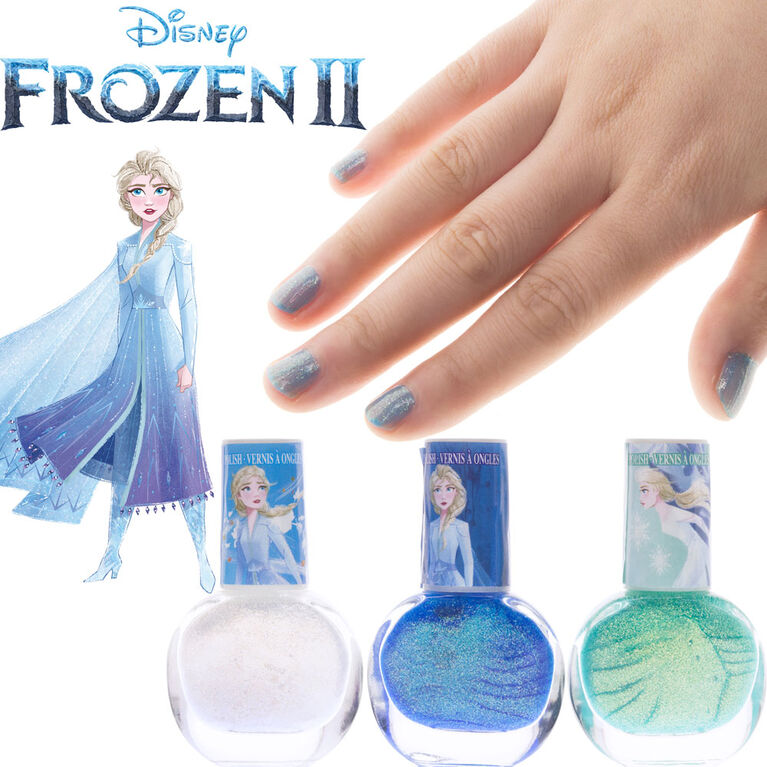 Frozen Ll -3 Pack Nail Polish With File & Tin - Elsa