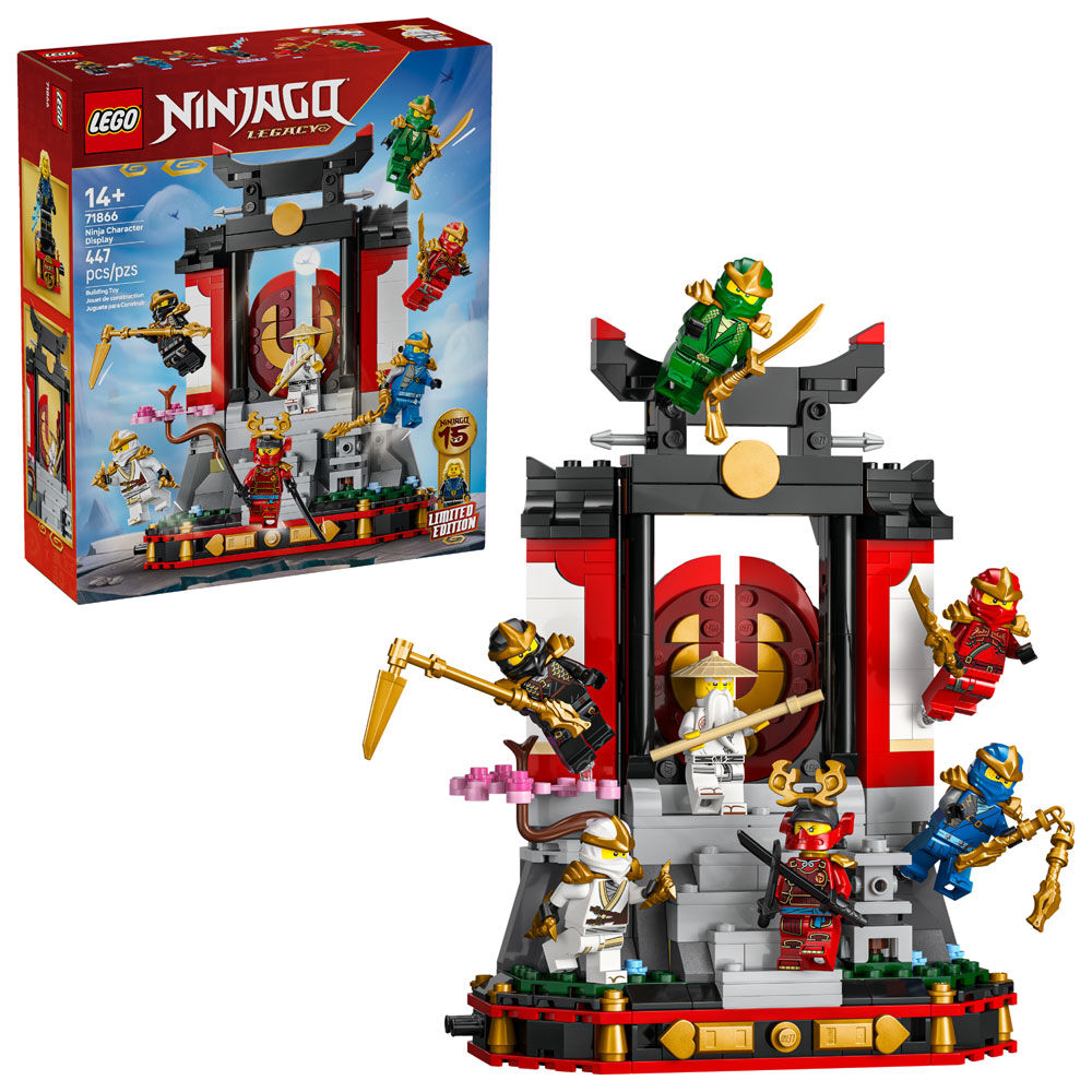 LEGO NINJAGO Ninja Character Display 15th Anniversary Building Toy for Kids, Ages 14+ - 71866