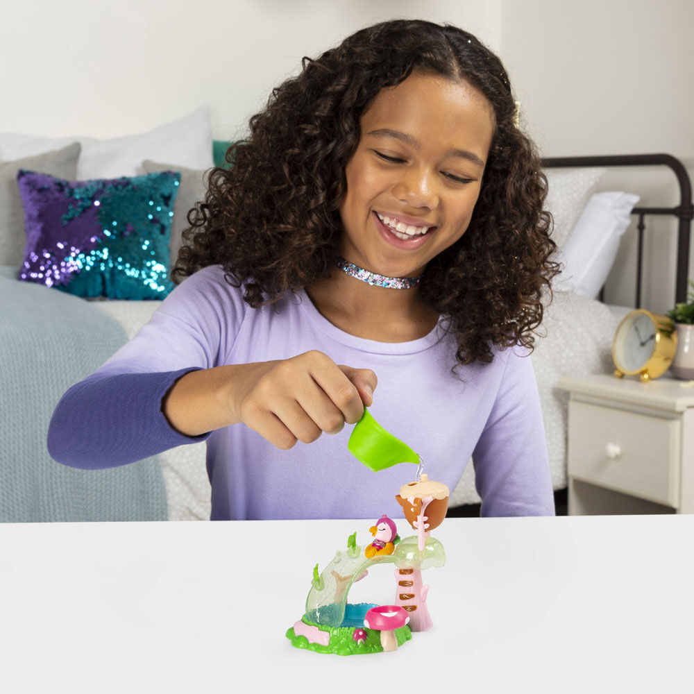 hatchimals water slide