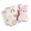 Bunny Plush Throw and Pillow Set