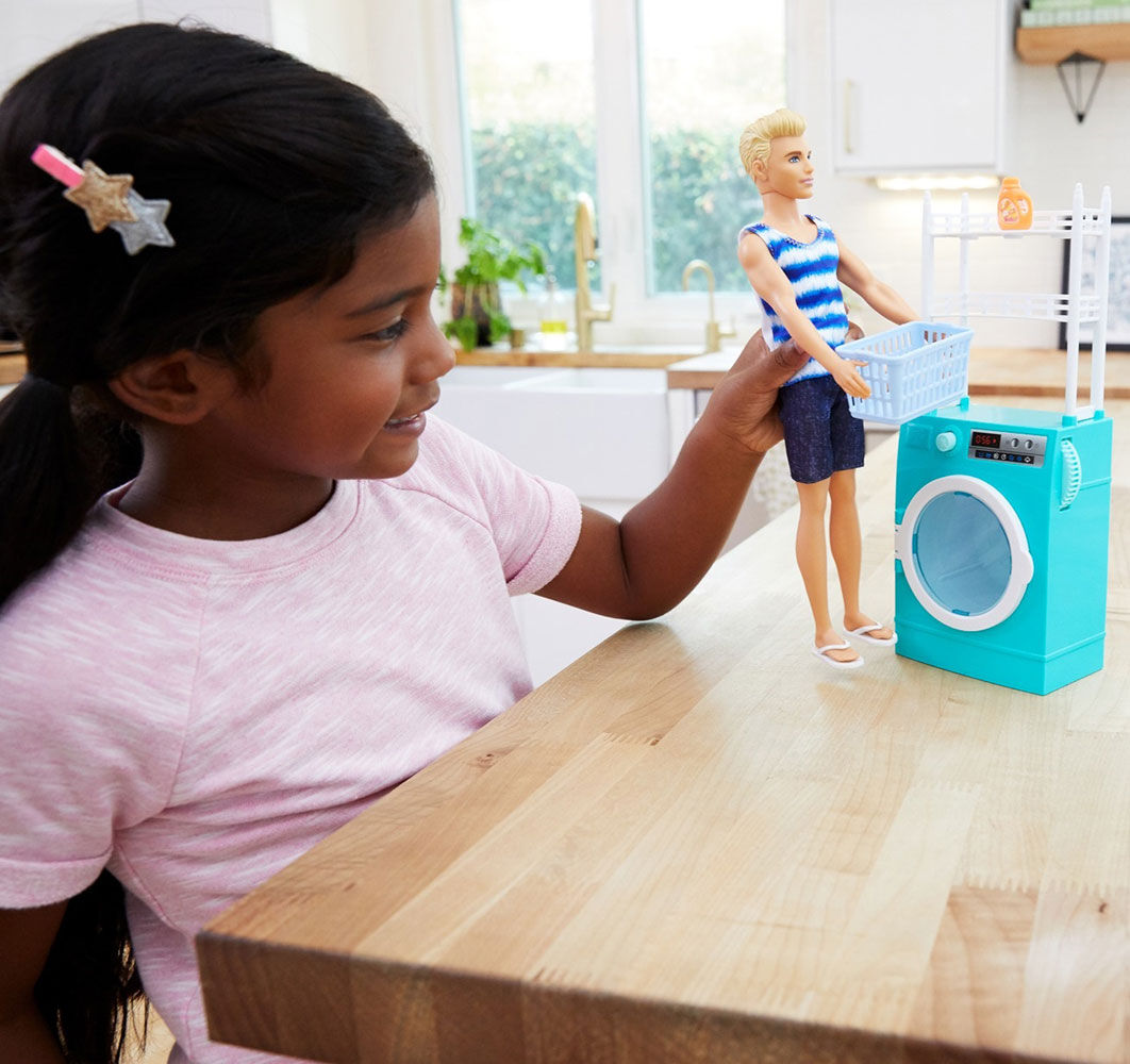 barbie laundry room set