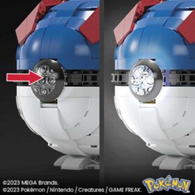 MEGA Pokémon Jumbo Great Ball Building Kit with Lights (299 Pieces), for Collectors