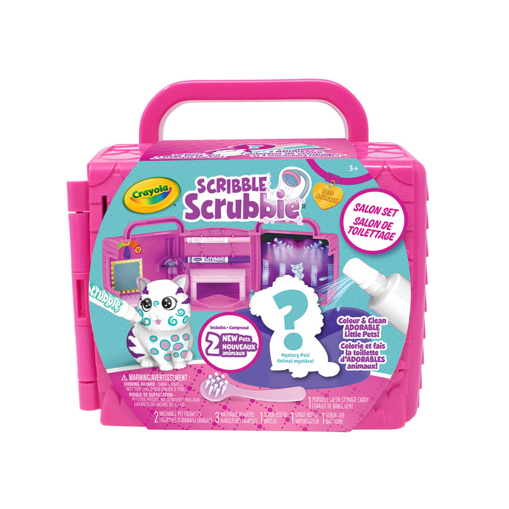 scribble scrubbie salon set