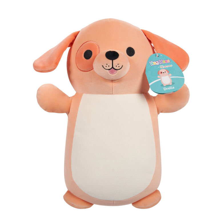Squishmallows 10" Hugmees - Drella Peach Dog