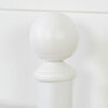 Country Poetry Lit de métal plateforme complet Simple Blanc solide