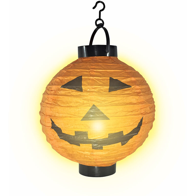 Pumpkin Light Up Paper Lantern Halloween Accessory