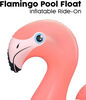 Inflatable Flamingo Ride-On
