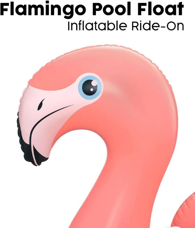 Inflatable Flamingo Ride-On