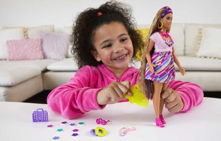 Barbie - Ultra Chevelure - Poup&eacute;e th&egrave;me de fleurs