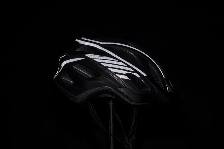 Cadence Adult Black Reflective Helmet